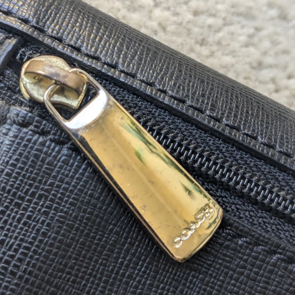 Coach Black Leather Wallet